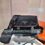 Replica Prada Re-Nylon and Saffiano Messenger Bag